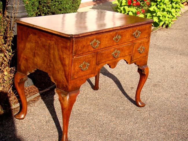 A beautiful English Queen Anne period walnut dressing table circa 1710-1730